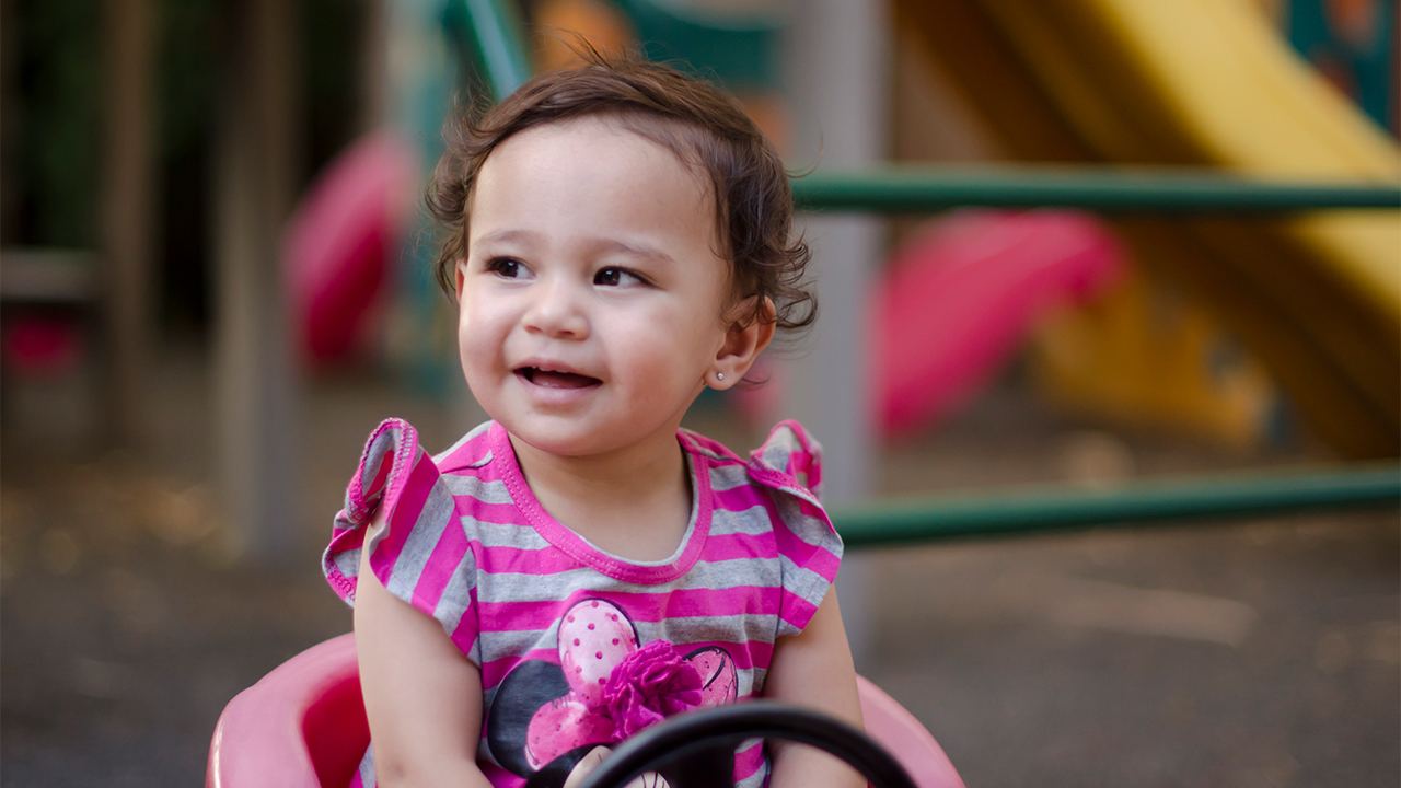 Young girl at the playground